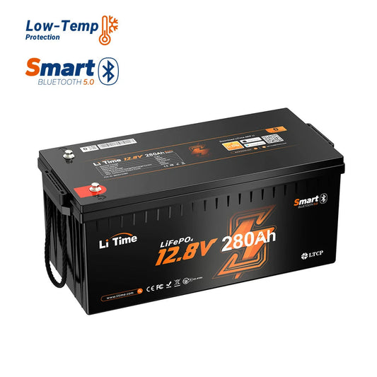 Litime 12V 280Ah Bluetooth Deep Cycle Battery with Low-Temp Protection