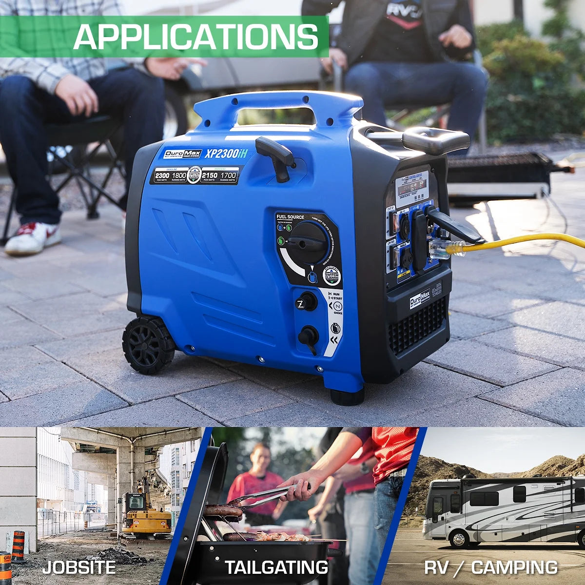 Xp2300Ih 2,300 Watt Portable Dual Fuel Inverter Generator with CO Alert