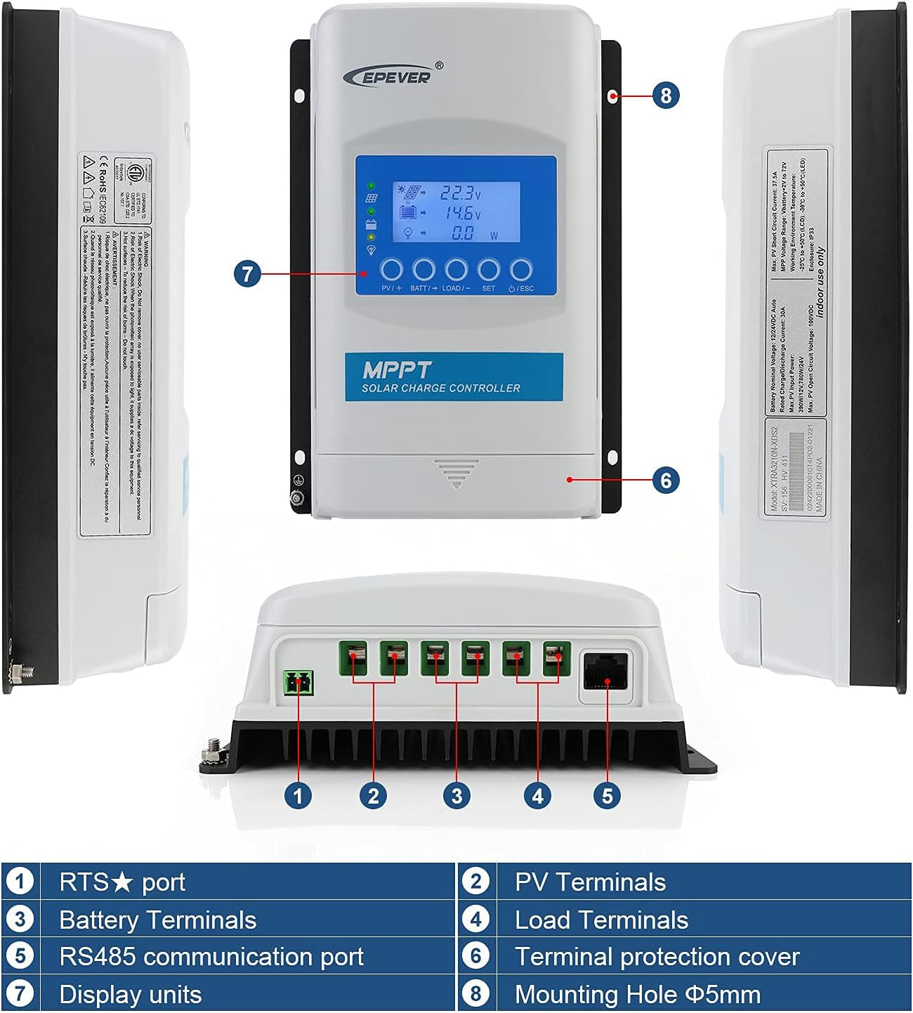 EPEVER MPPT Charge Controller 20A