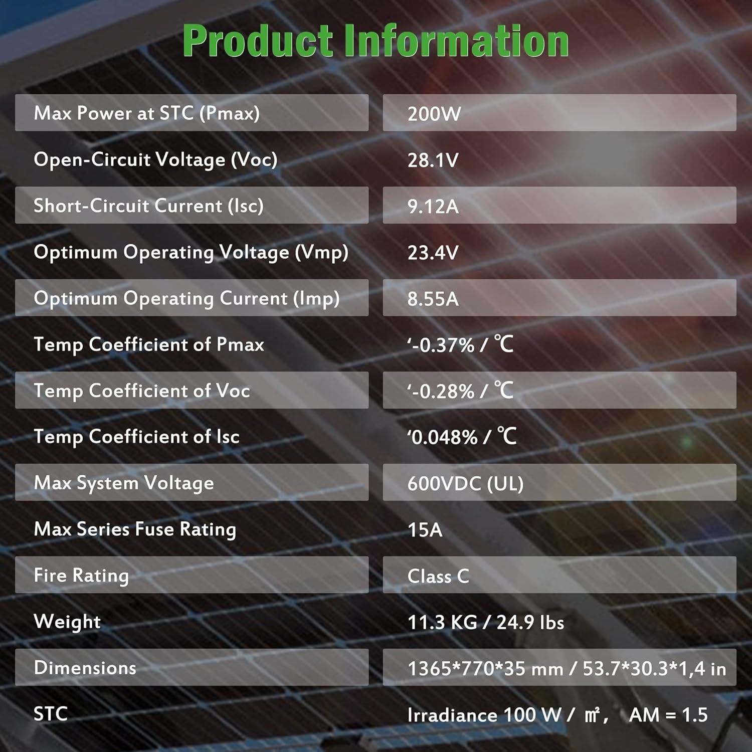 Bifacial 400 Watt Monocrystalline Solar Panel 12V 10BB (2 PCS 200 Watt)