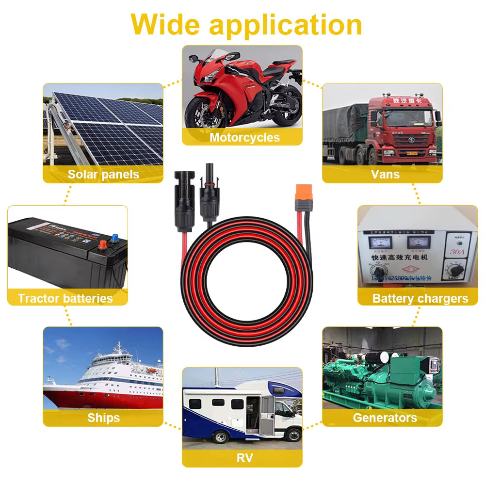 XT60I- F Solar Connector Cable  12AWG