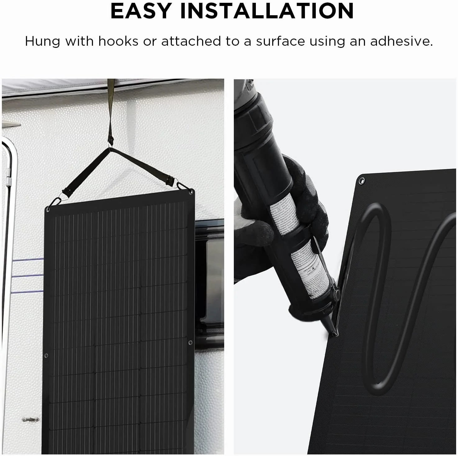 100W Flexible Solar Panel with High Efficiency Solar Modules