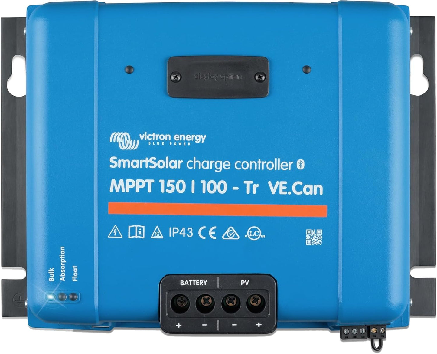 Victron Energy Smartsolar MPPT Tr VE. Can Solar Charge Controller (Bluetooth) - Charge Controllers for Solar Panels - 150V, 100 Amp, 12/24/36/48-Volt