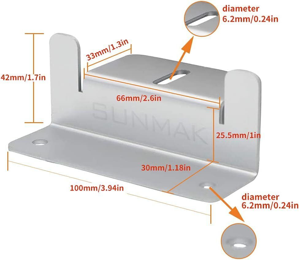 Solar Panel Mounting Z Brackets, 16 Units per Set 