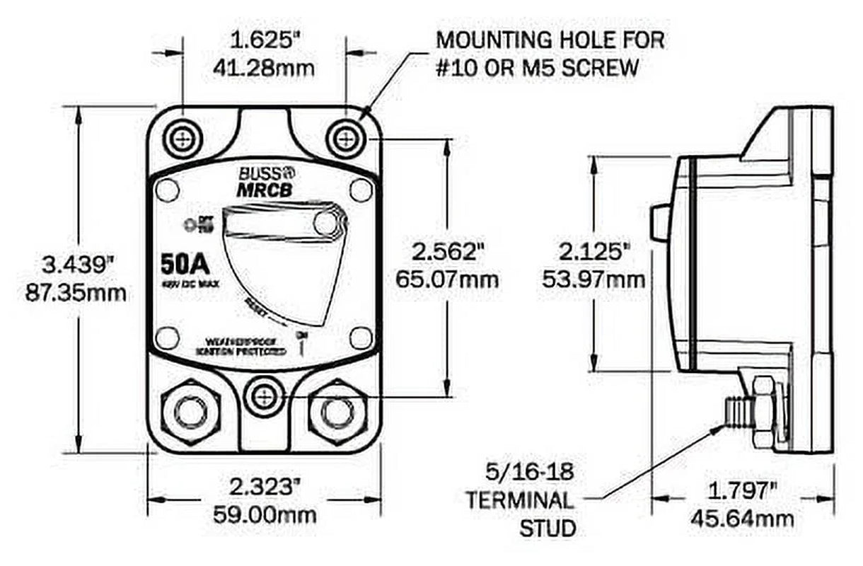 Blue Sea 7135 187 - Series Thermal Circuit Breaker - 25A