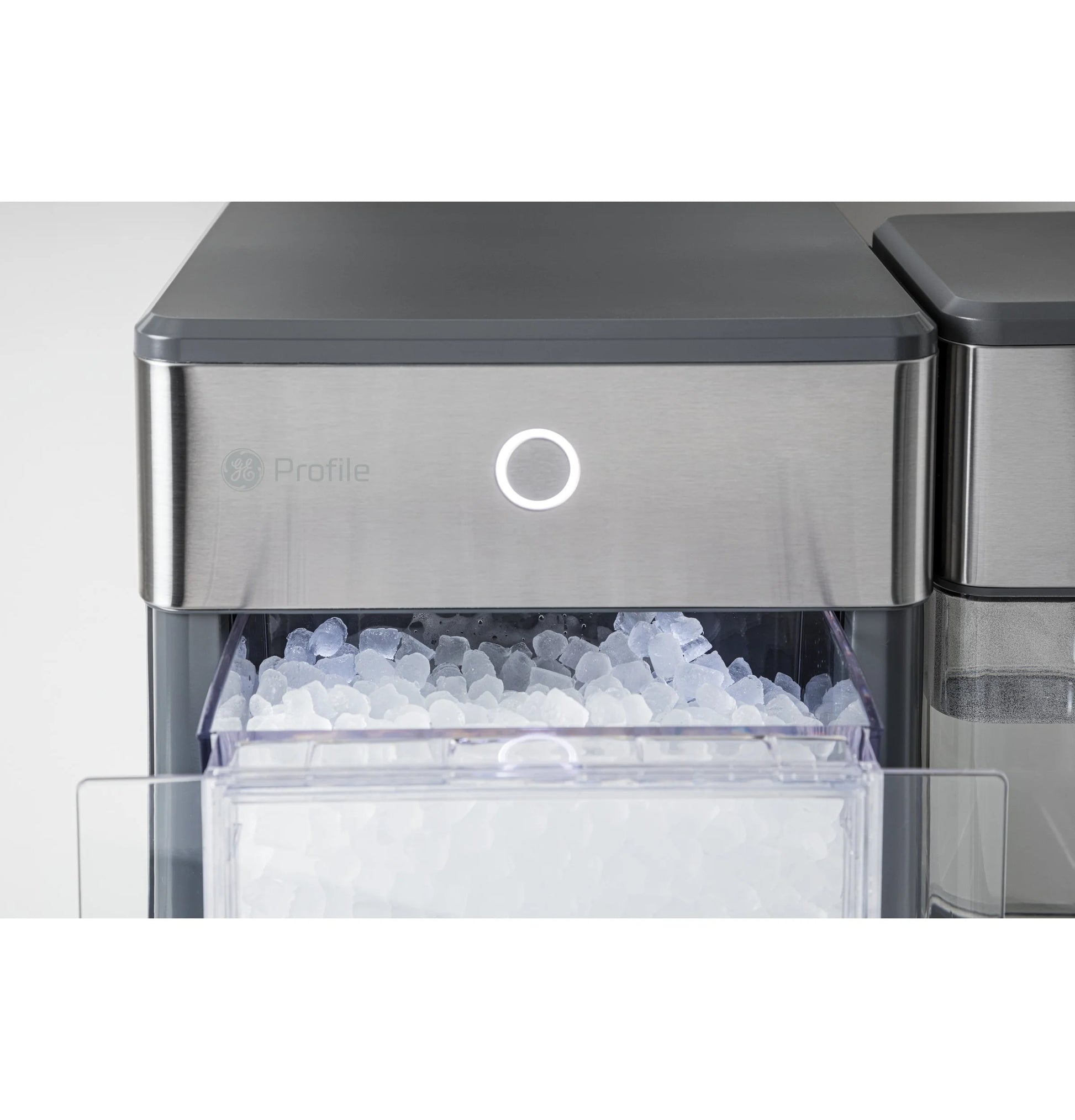 GE Profile™ Opal™ Nugget Ice Maker + Side Tank, Countertop Icemaker, Stainless Steel, 24Lbs Daily Ice Production