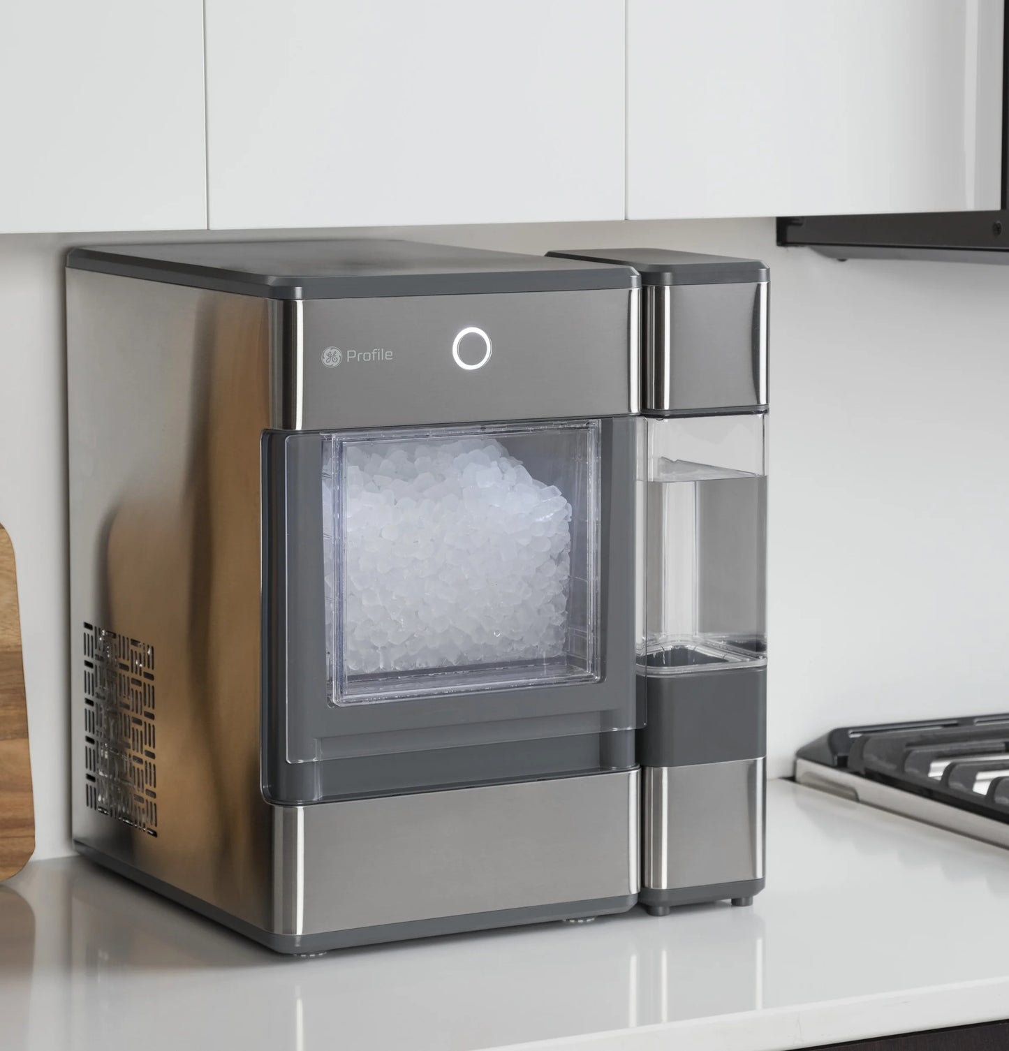 GE Profile™ Opal™ Nugget Ice Maker + Side Tank, Countertop Icemaker, Stainless Steel, 24Lbs Daily Ice Production