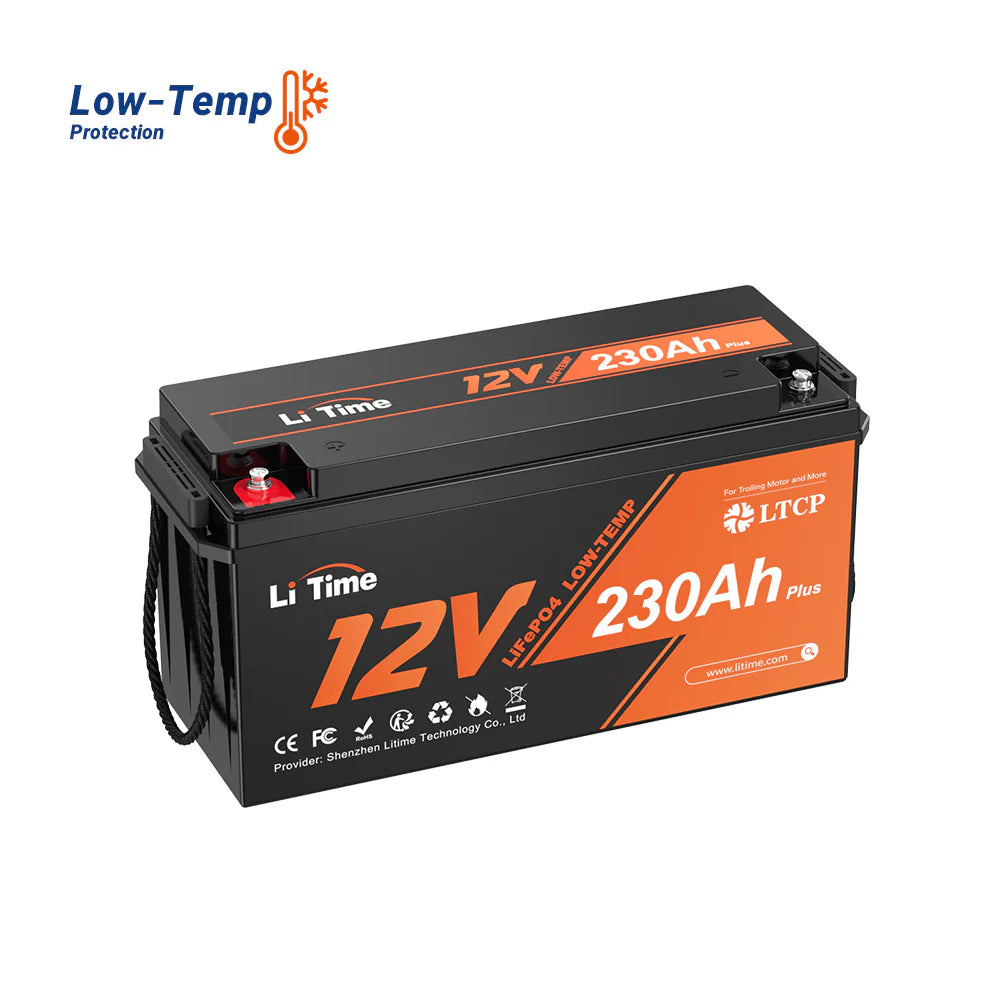 LiTime 12V 230Ah Deep Cycle Lifepo4 Battery with Low-Temp Protection