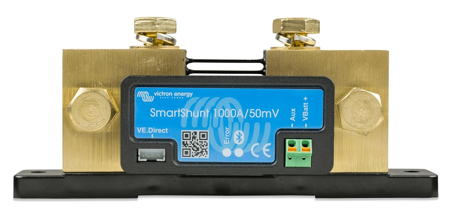 Victron Energy Smartshunt Battery Monitor (Bluetooth) - Victron Smart Shunt - 6.5V-70V, 1000 Amp